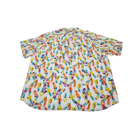 Tommy Bahama The Veracruz Cay Shirt Pineapple Hawaiian Colorful Aloha Men's 2XL - Picture 7 of 10
